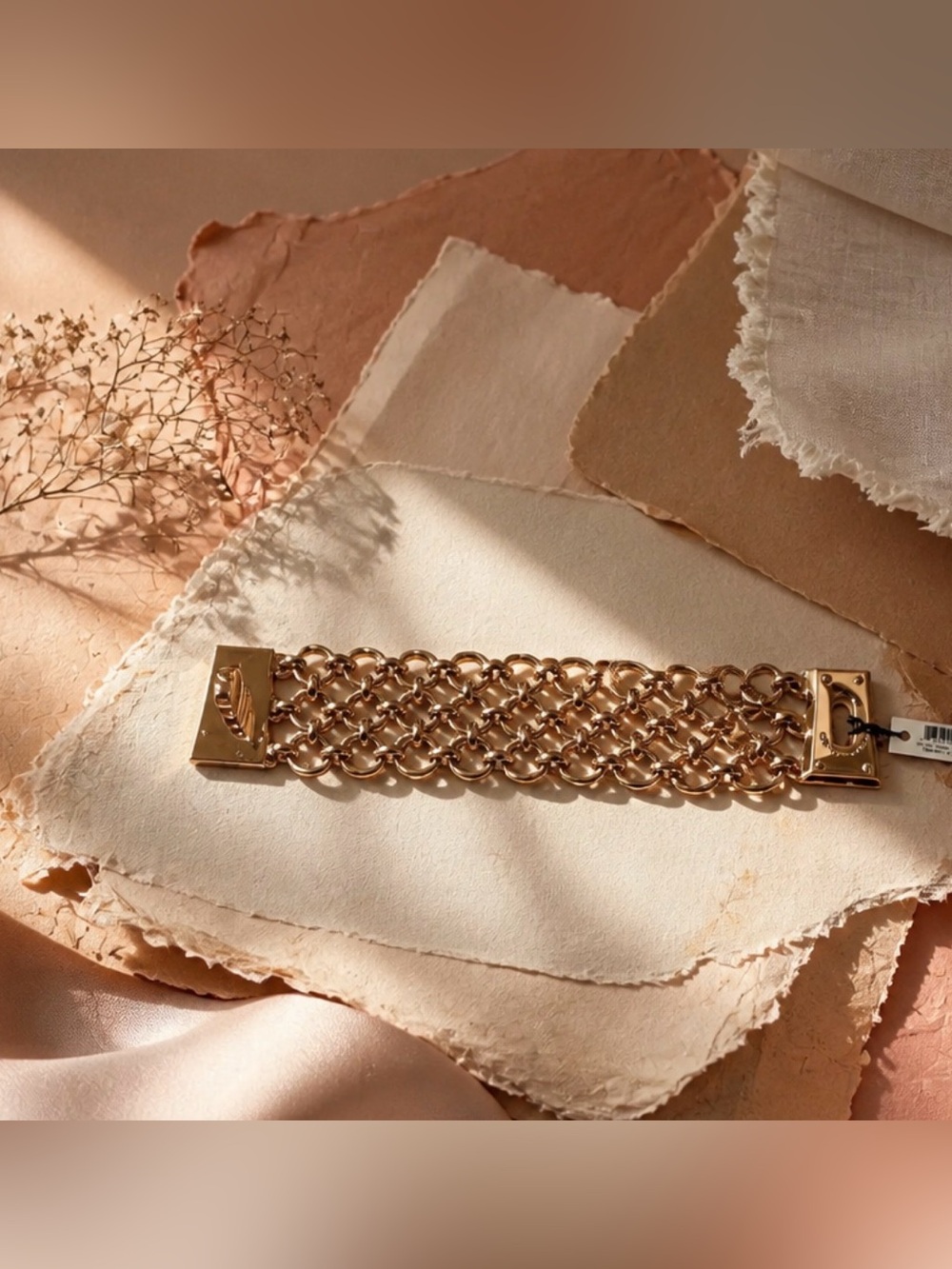 Marc Jacobs Rose Gold Multi-Chain Link Bracelet